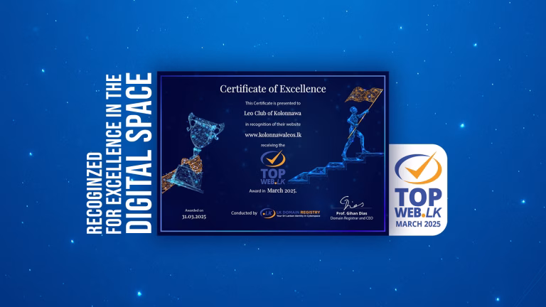 Kolonnawaleos.lk Recognized Among Top .LK Websites for March 2025